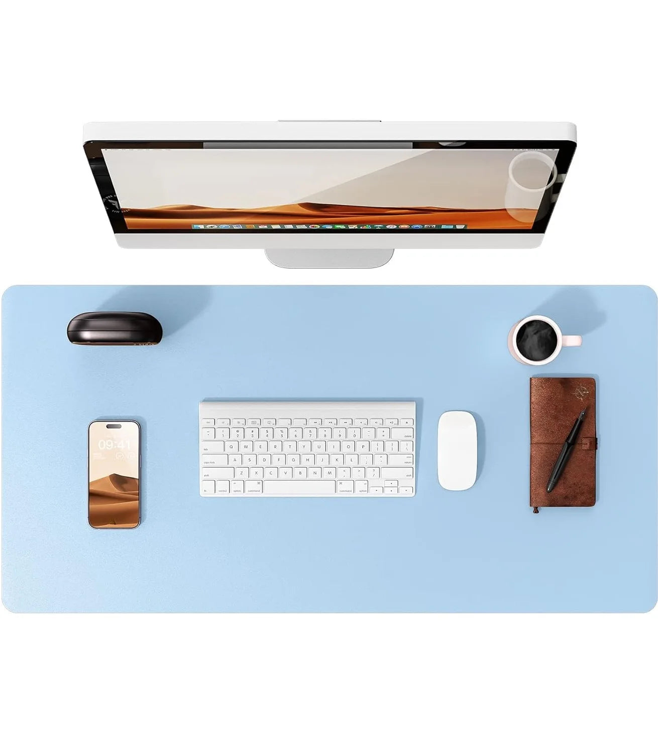 Large PU Leather Desk Pad Protector