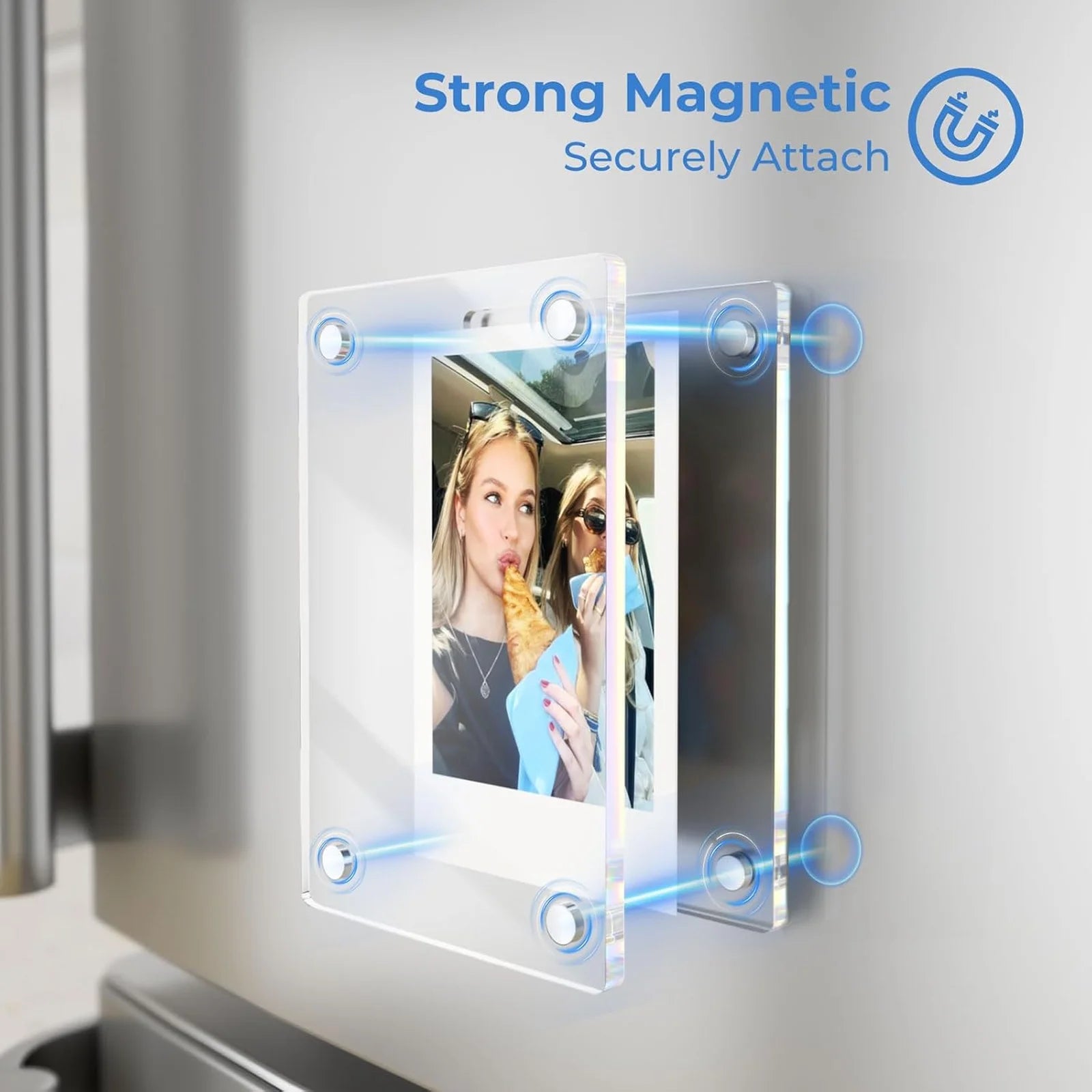 Acrylic Magnetic Fridge Photo Frame