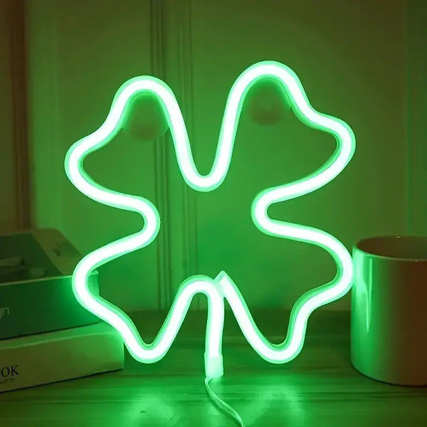 Green Clover LED Neon Sign