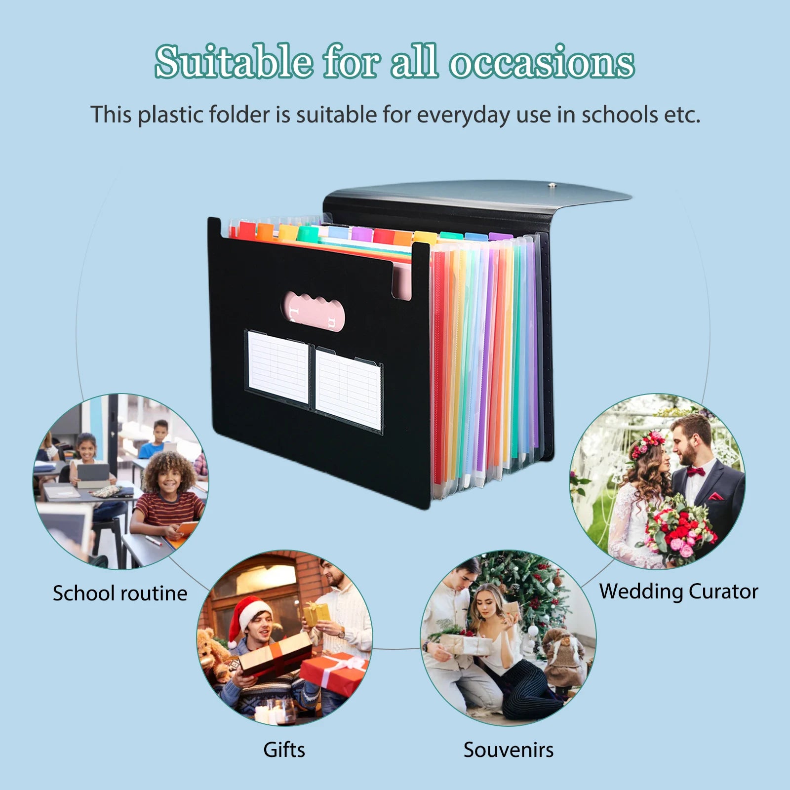 A4 Paper Organizer – 13/25-Pocket Expanding File Folder