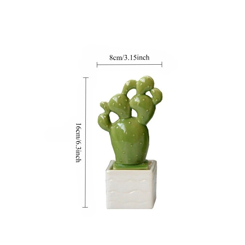 Ceramic Cactus Multi-Potted Decor