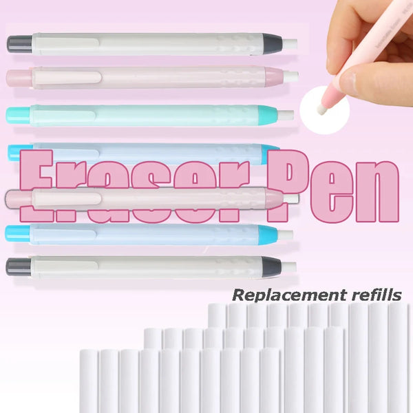 Press Erasers with Replaceable Cores