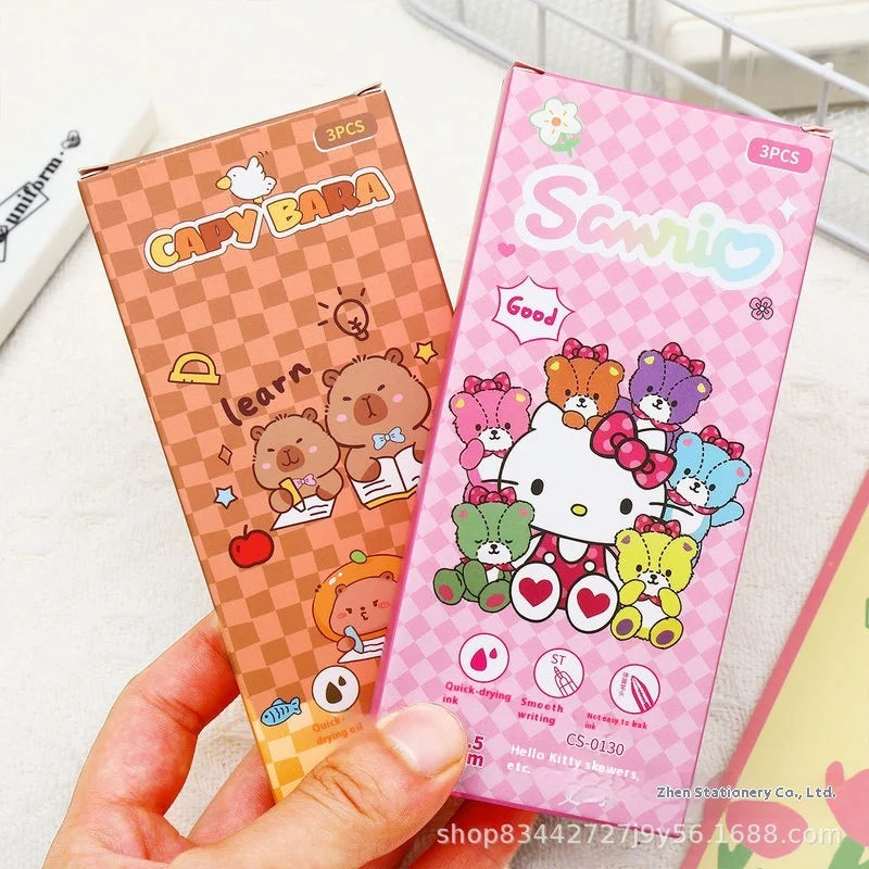 Gel Pen Set – Hello Kitty & Capybara