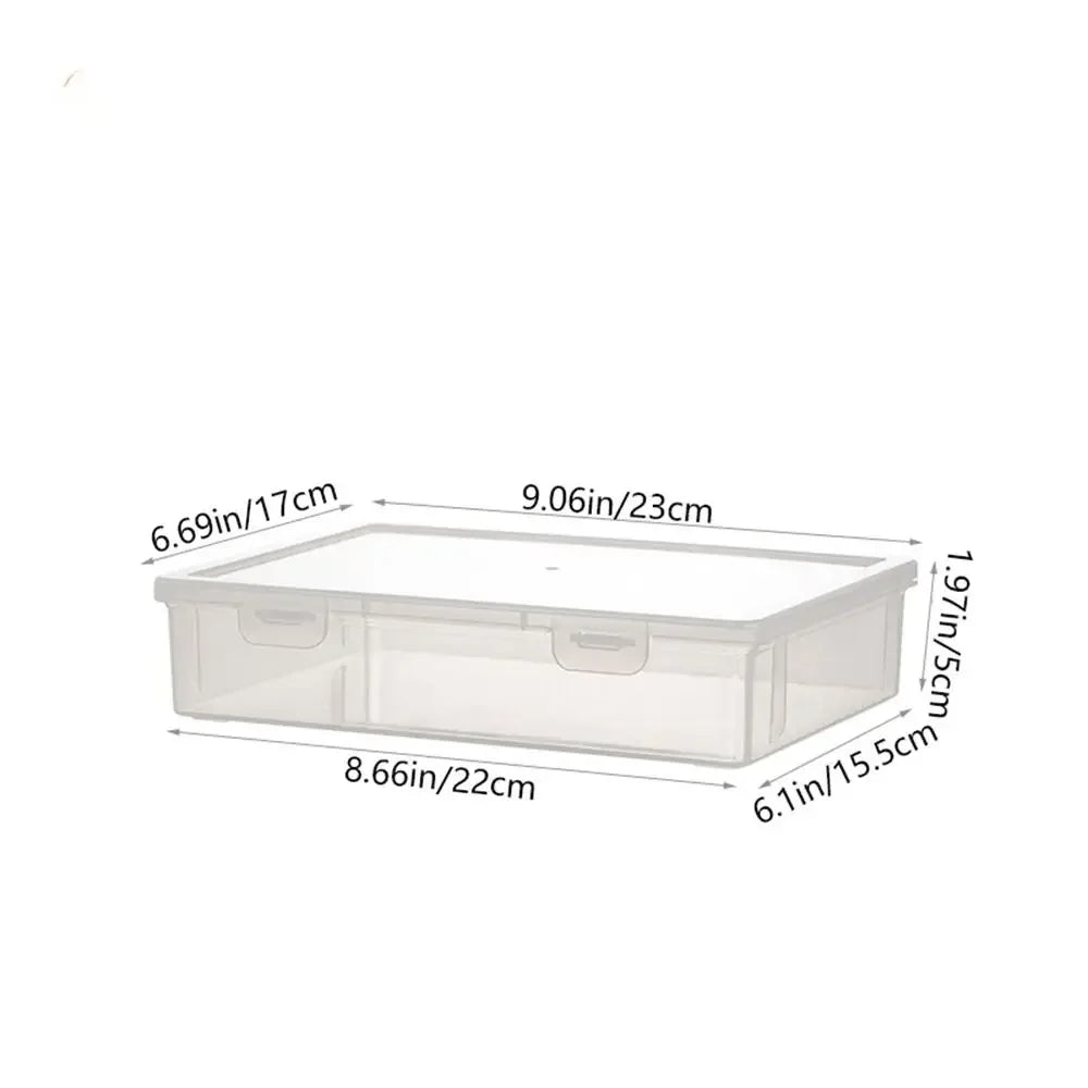 Transparent A4 File Storage Box