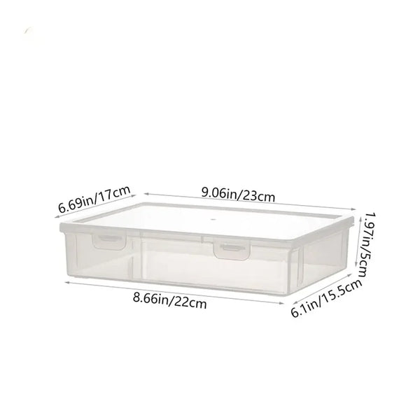 Transparent A4 File Storage Box
