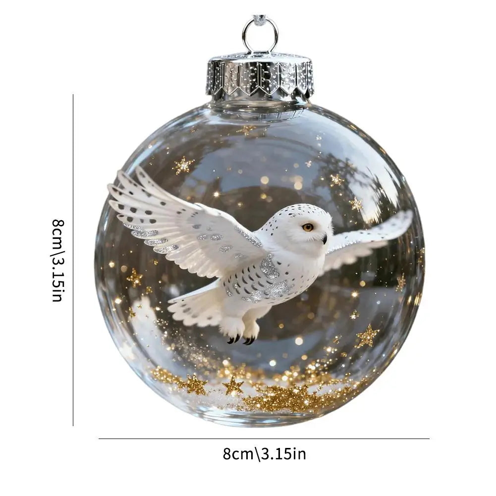 Christmas Clear Glass Ball Ornaments