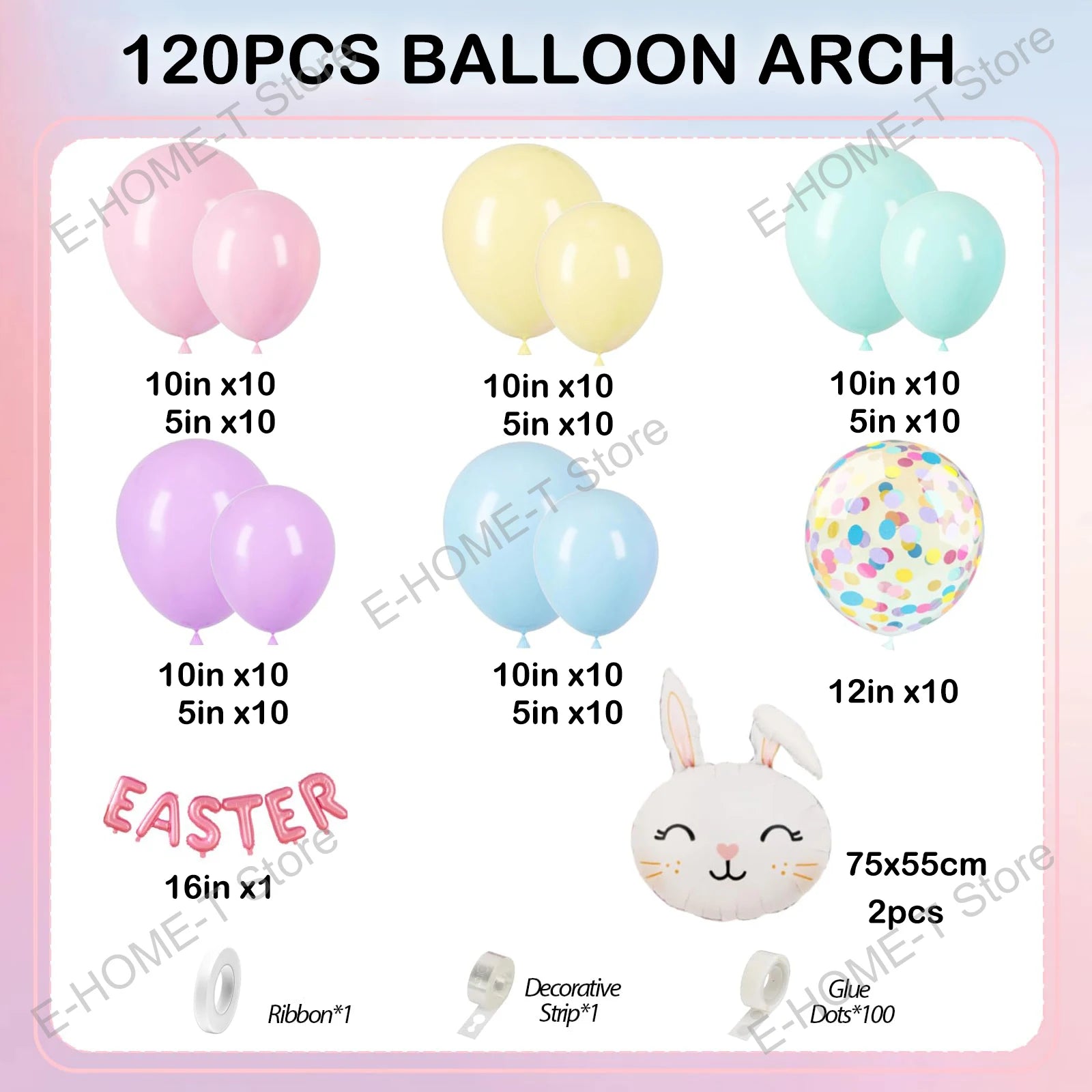 Easter Balloon Garland Kit