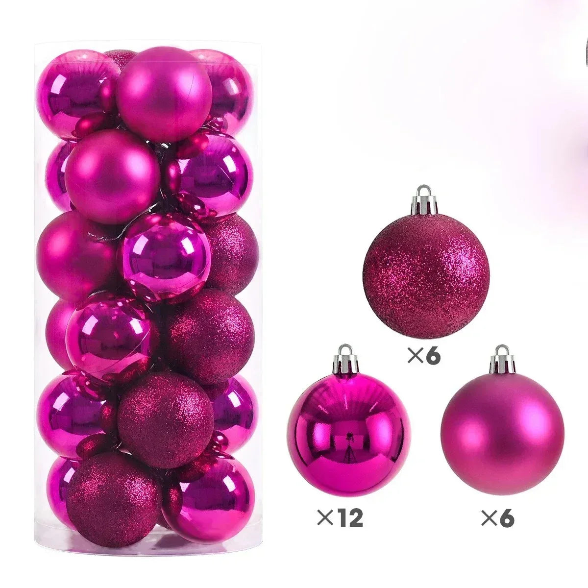 24PCS Christmas Tree Ball Ornaments