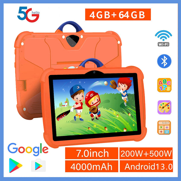 7" Kids Tablet – 5G WiFi, 4GB+64GB