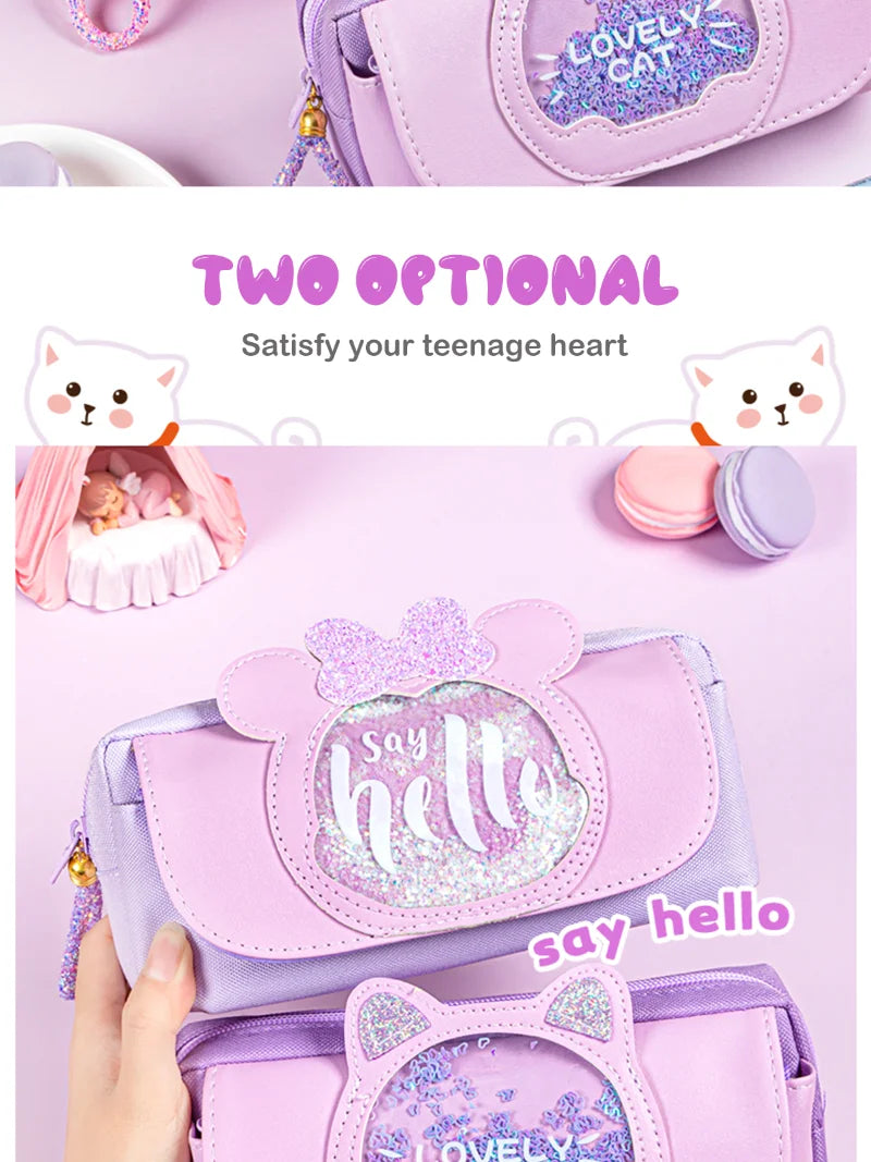 Kawaii Quicksand Pencil Case