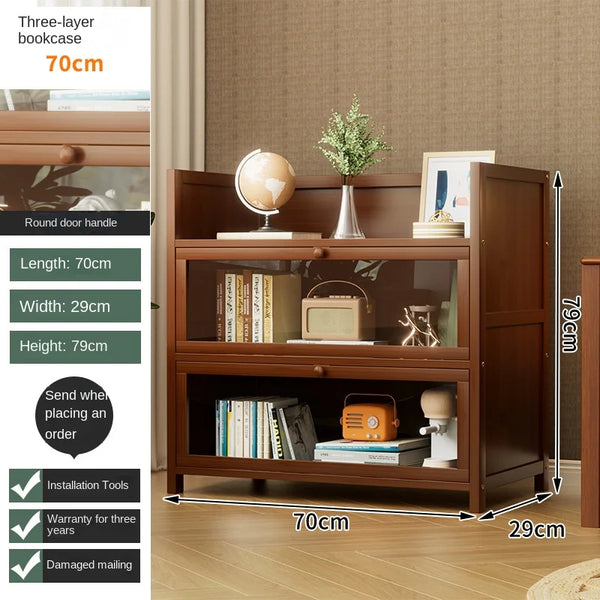 Floor-Standing Bookshelf with Doors