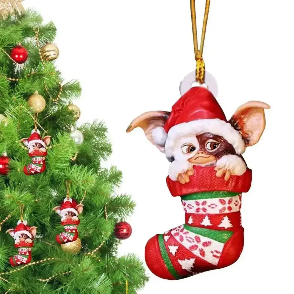 Gremlins Santa Hat Christmas Tree Pendant
