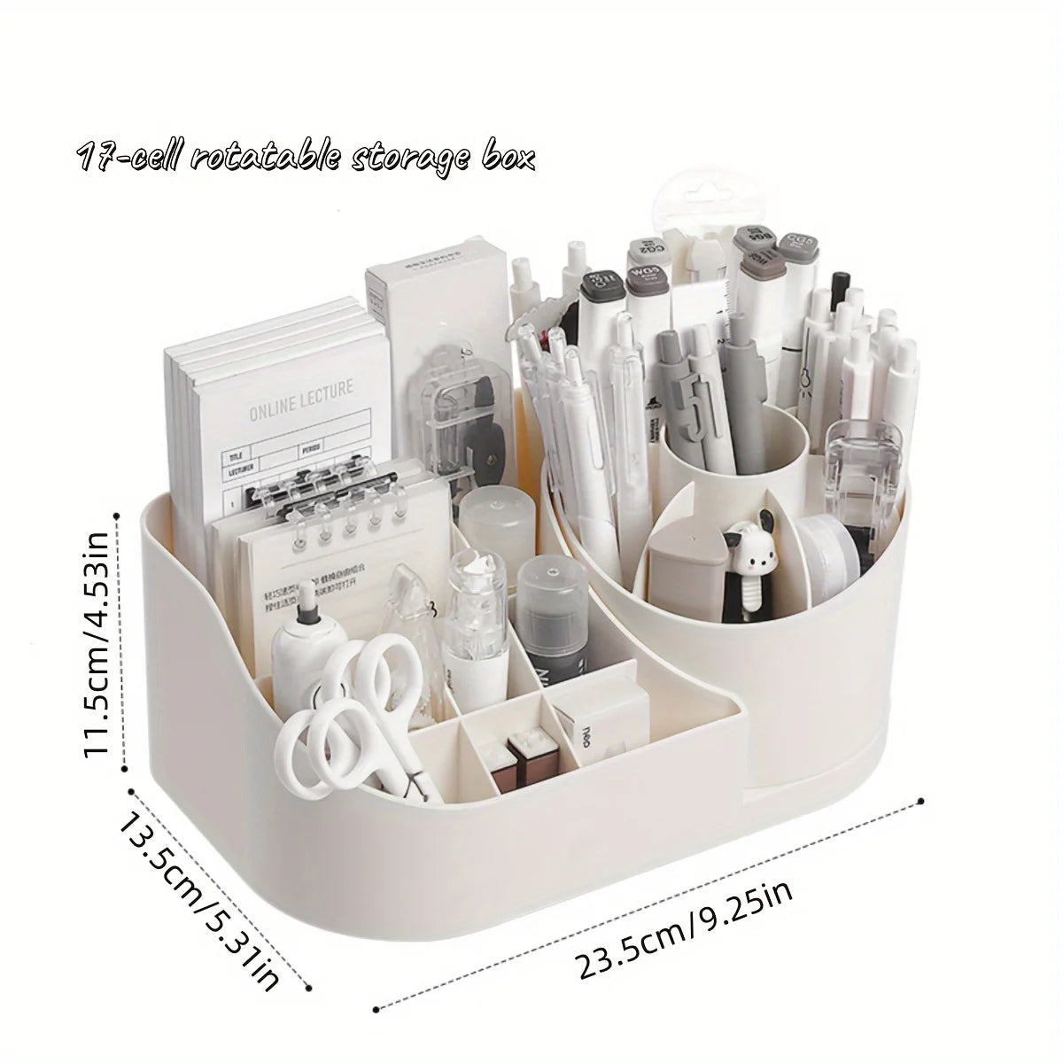Rotating Desk Organizer with Pen Holder