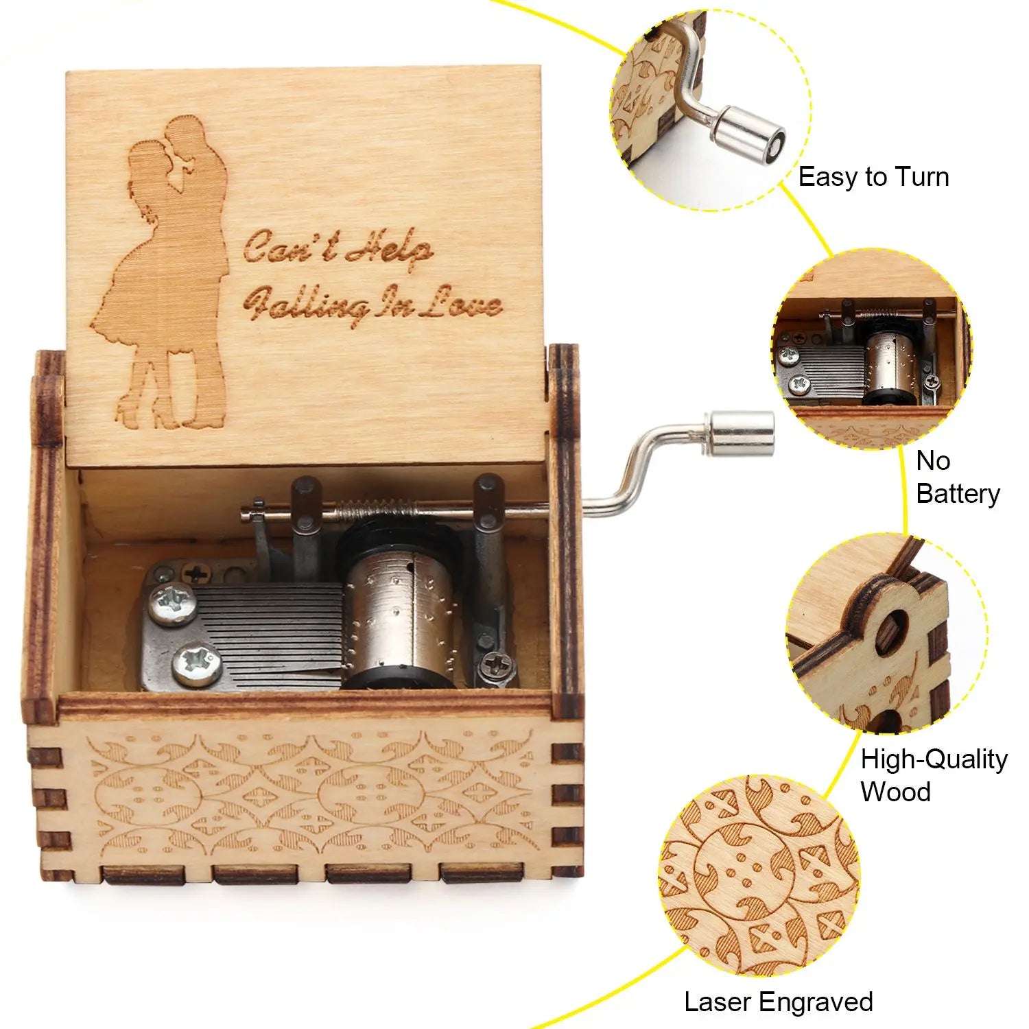 Vintage Wooden Music Box