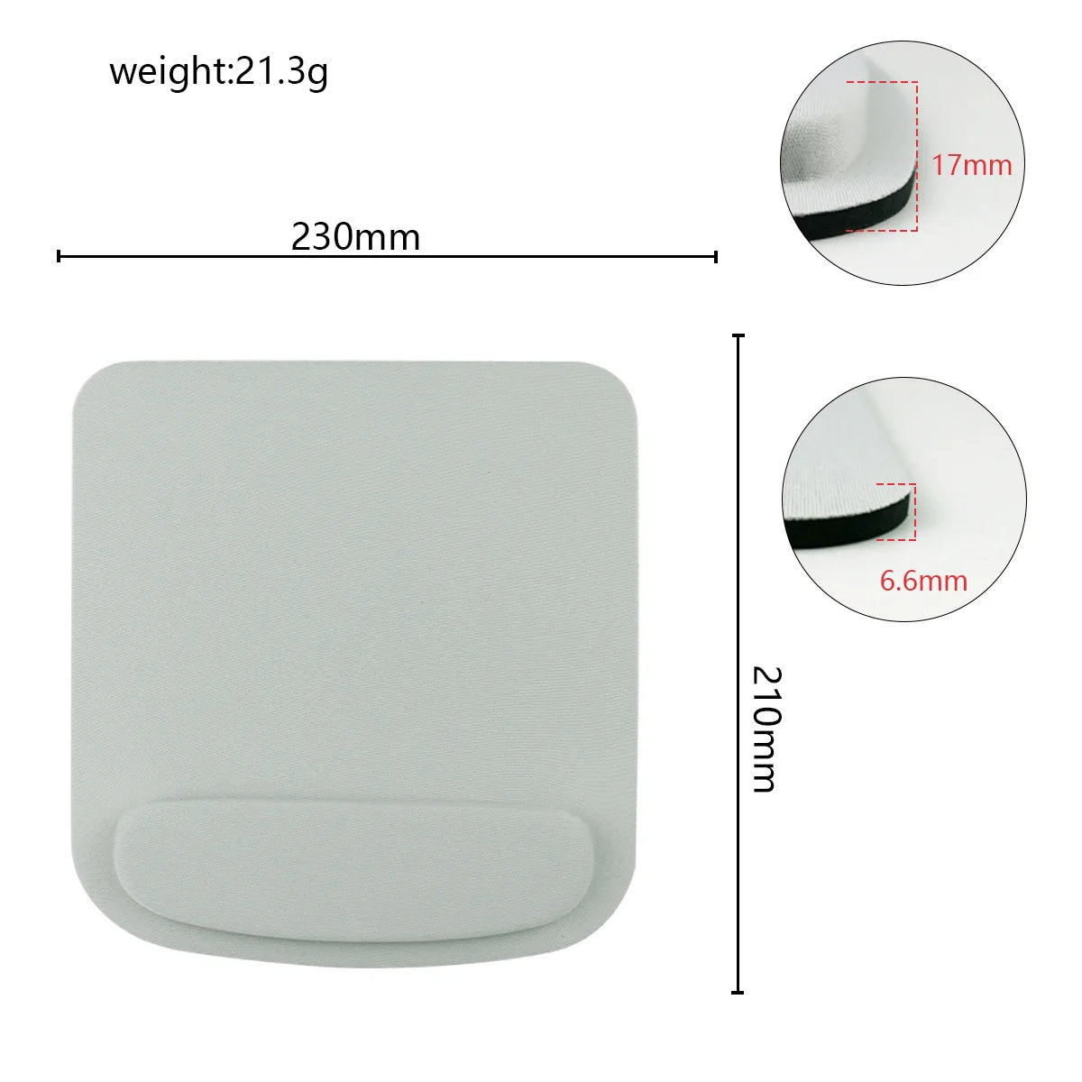 Ergonomic Mouse Pad with Wrist Support