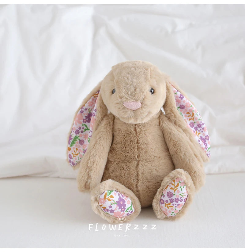 Cartoon Floral Bunny Plush Toy