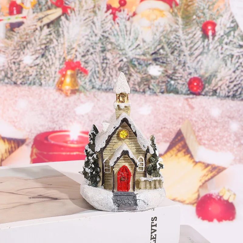 Christmas LED Glowing House Ornament