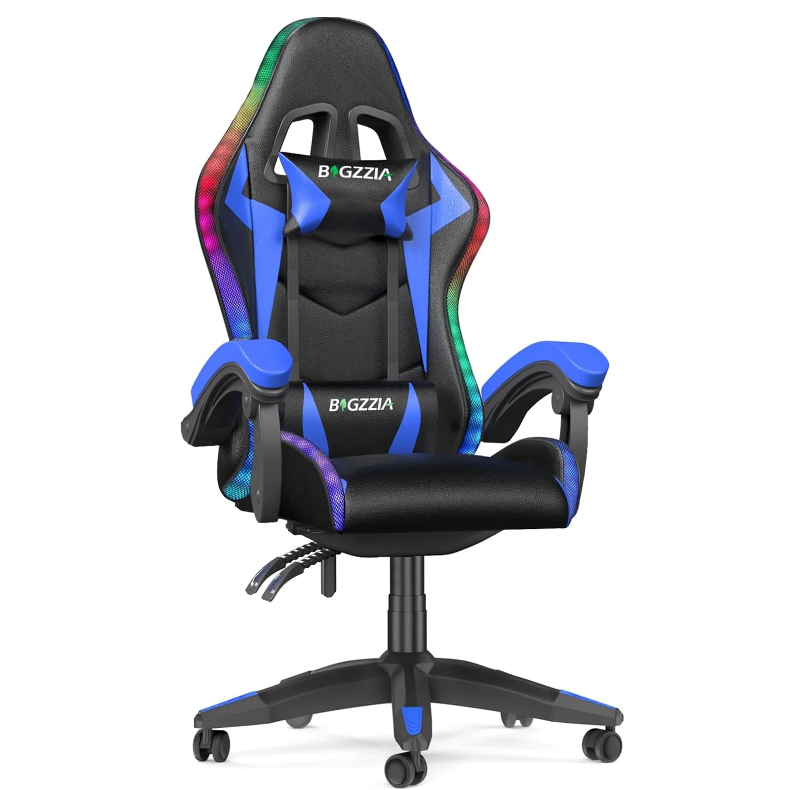 RGB Gaming Chair – LED Lights Ergonomic Recliner