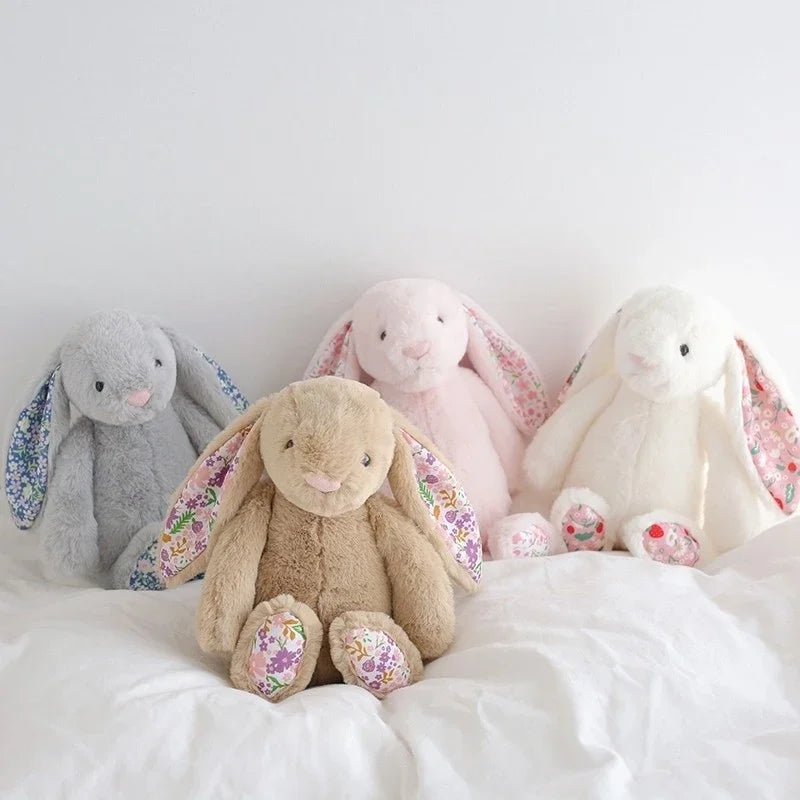 Cartoon Floral Bunny Plush Toy