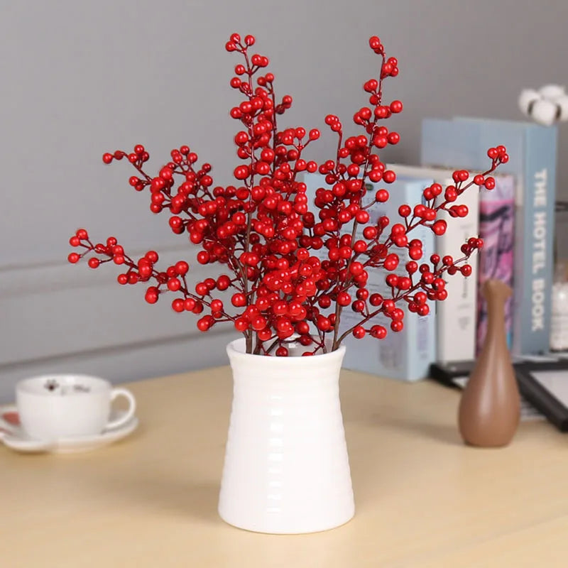 Artificial Red Berry Branch
