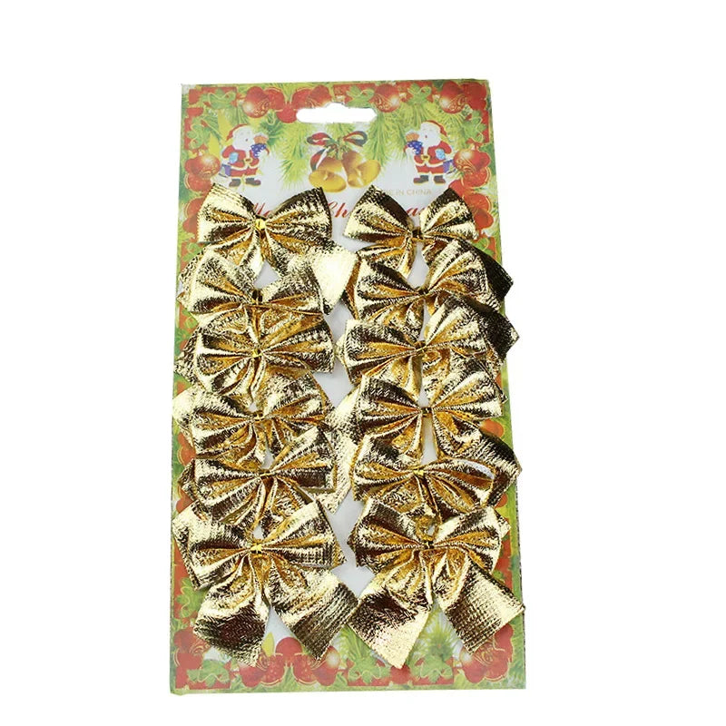 12pcs Mini Christmas Bows