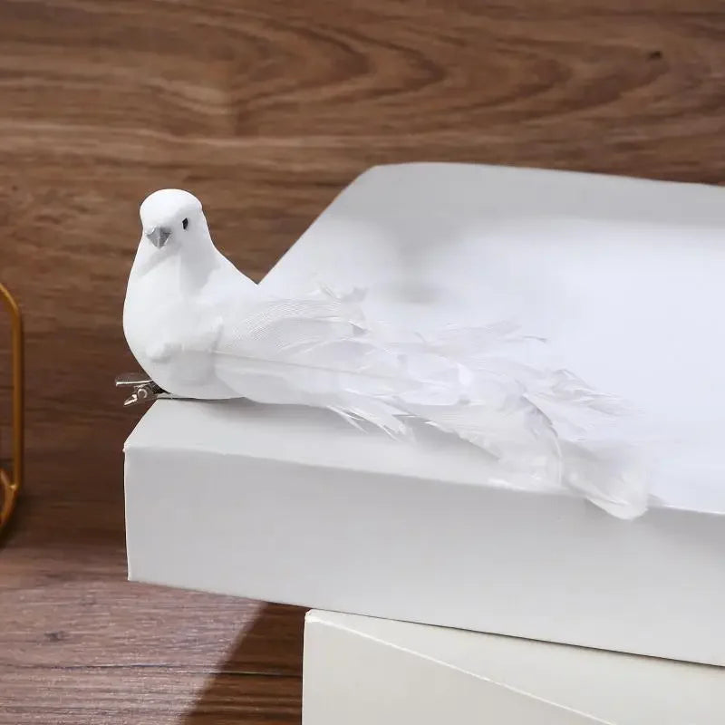 Artificial Feather Pigeon/Dove Ornament