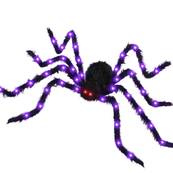 8-Mode LED Halloween Spider Web Lights