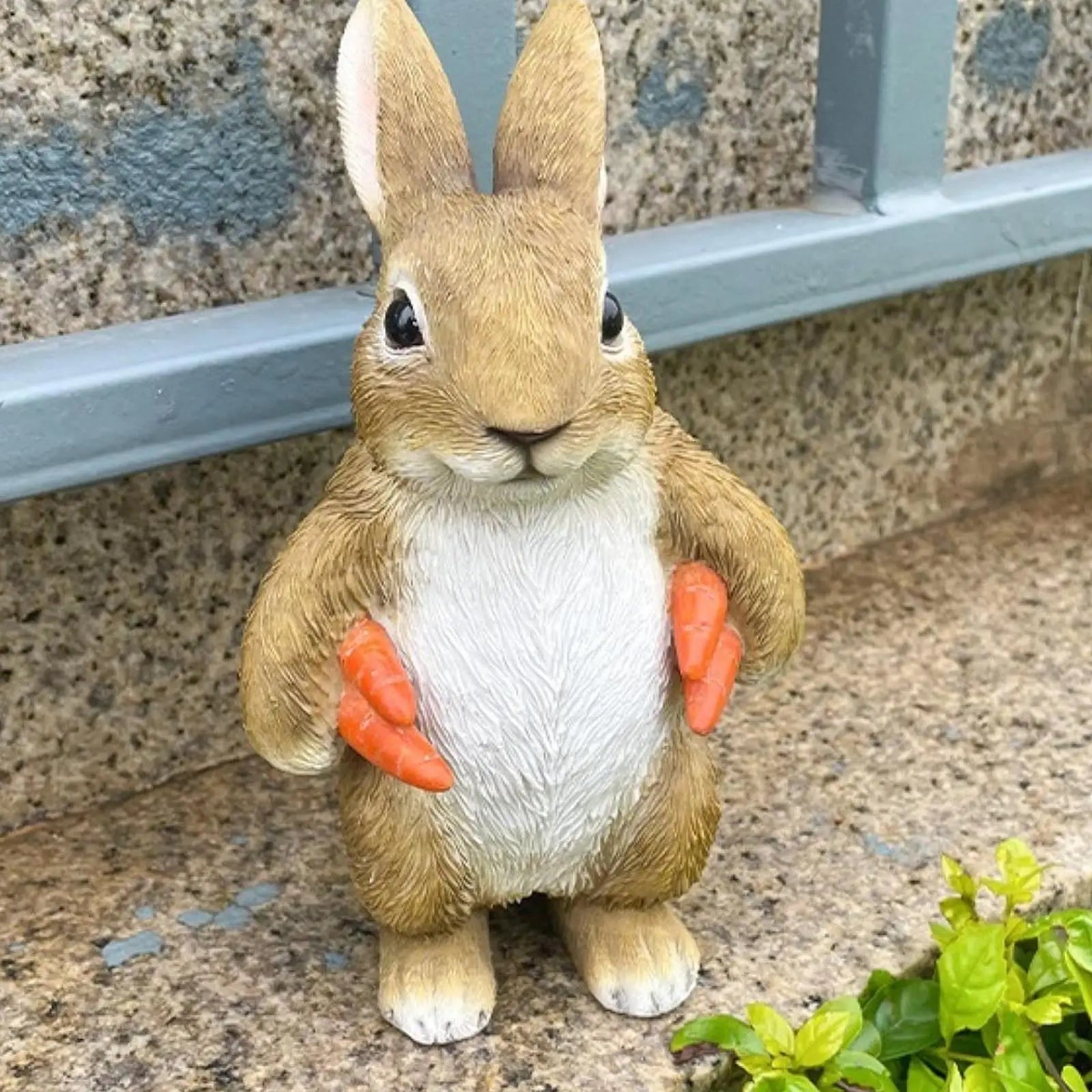 Bunny Garden Statue Resin Ornament