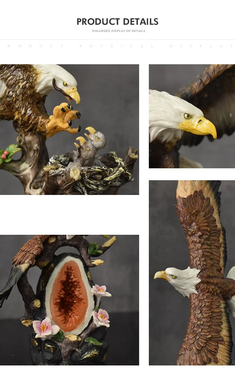 Independence Day July Fourth 7.4th American bald eagle roc wings resin crafts ornaments office hotel high-end eagle decorations