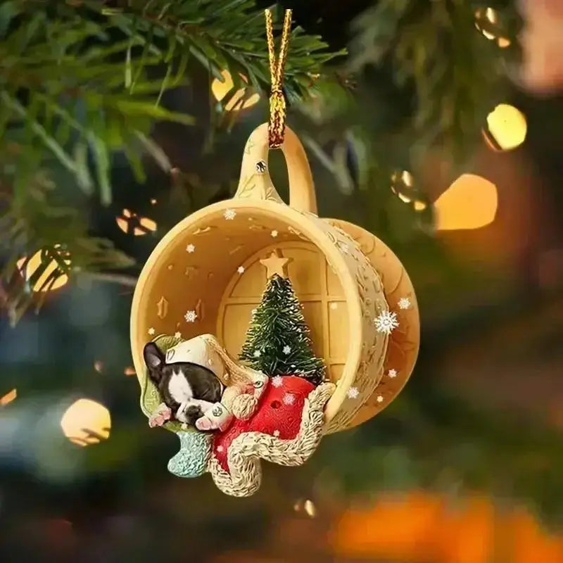 Christmas Dog Ornament