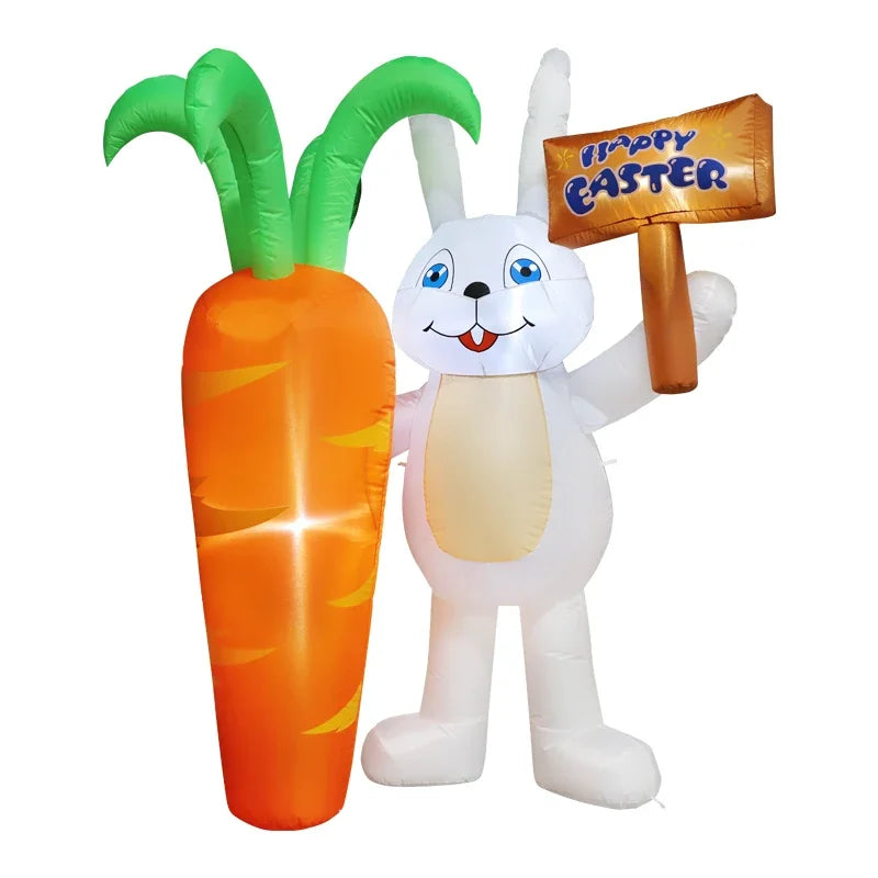6FT Inflatable Easter Carrot Rabbit