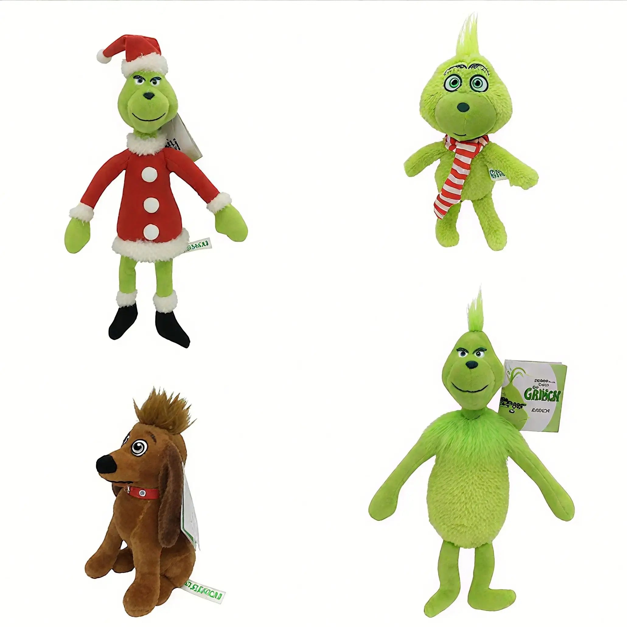 Green Shaggy Grinch Plush Doll