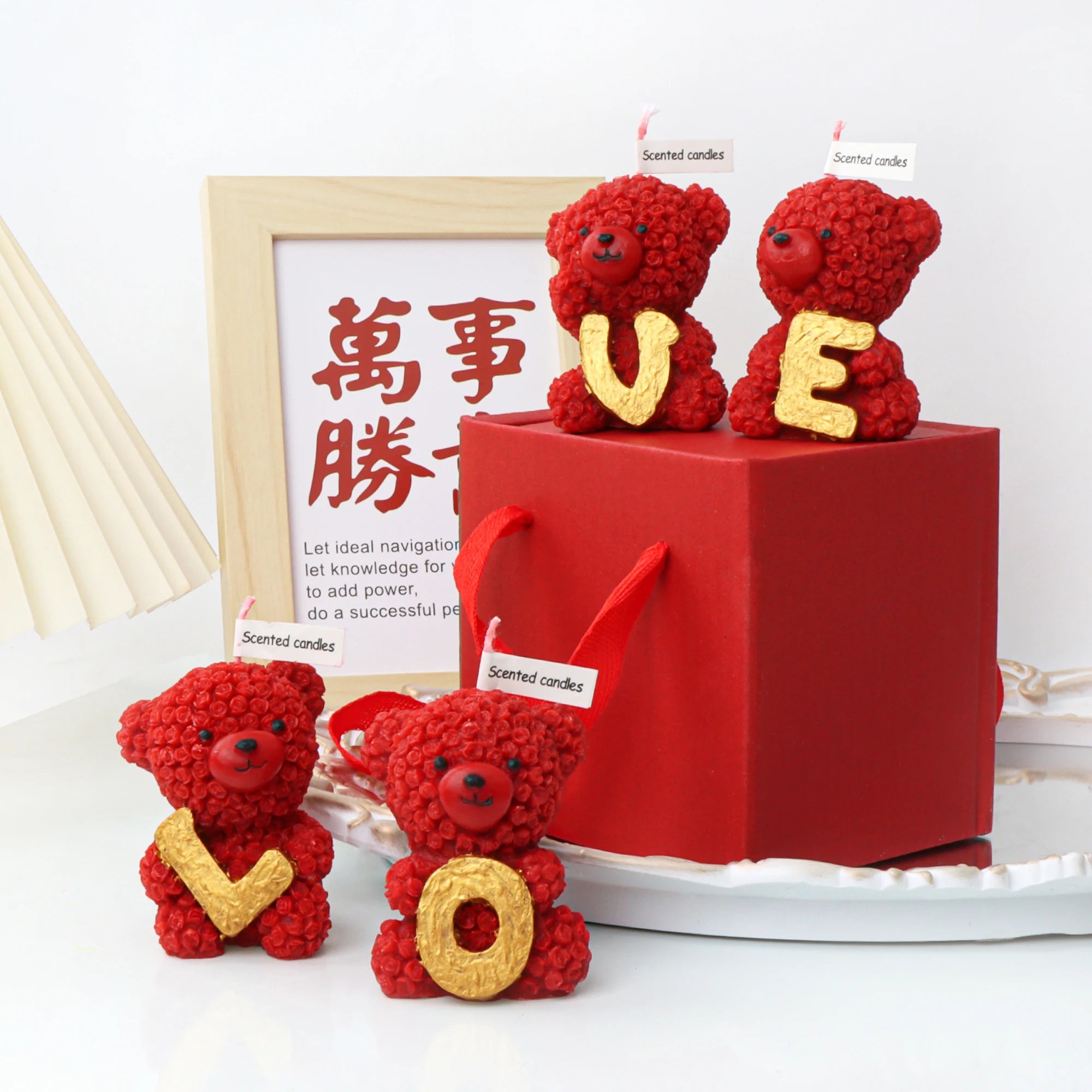 3D LOVE Teddy Bear Scented Candle