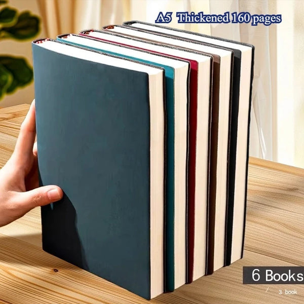 A5 Vintage PU Leather Notebook Set