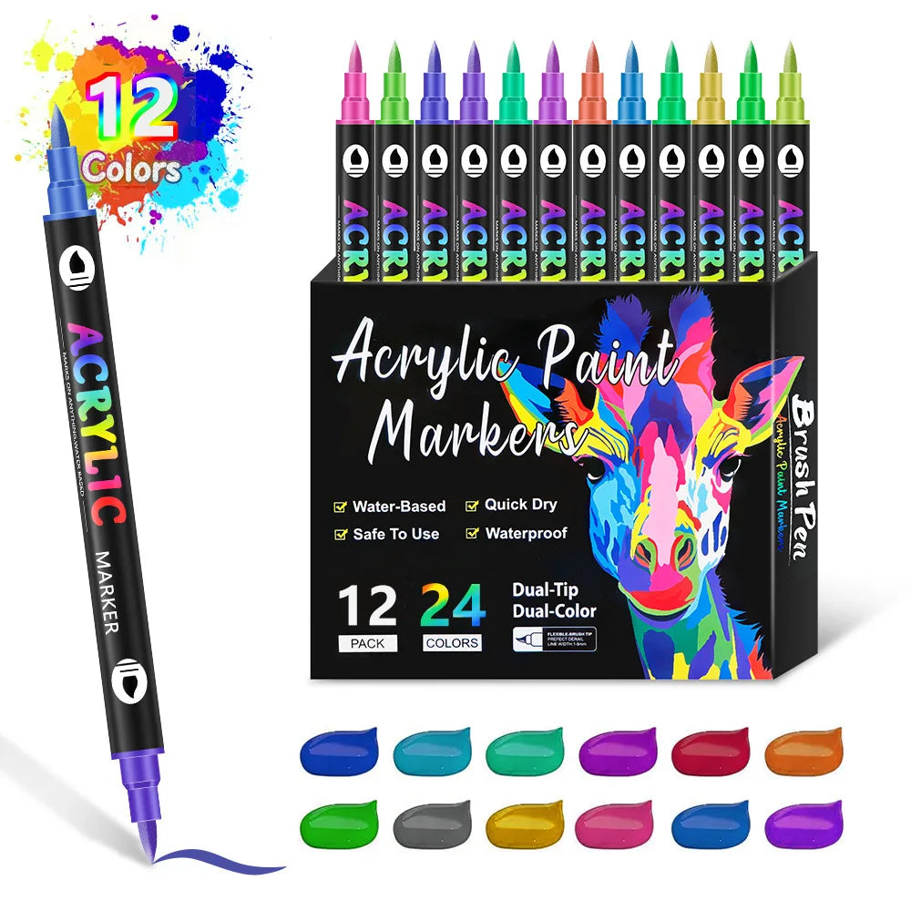 Acrylic Paint Markers Set