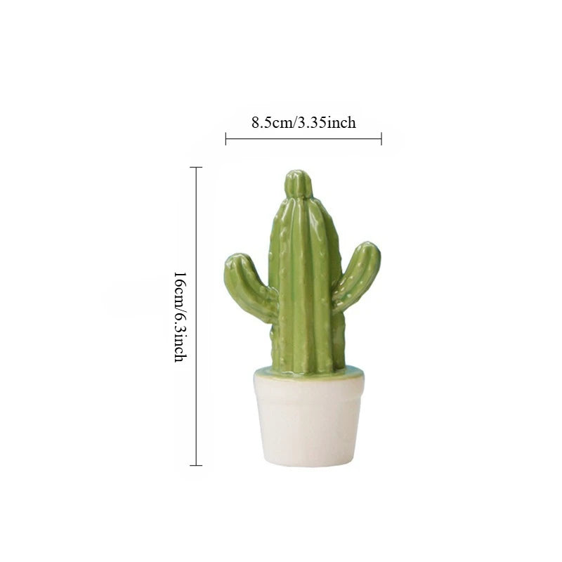 Ceramic Cactus Multi-Potted Decor