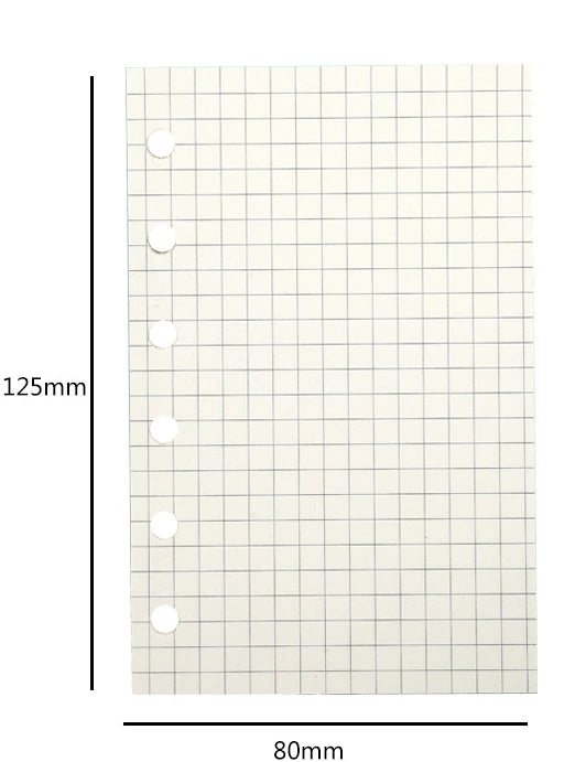 A7 Loose Leaf Refill Paper – 6-Hole Binder Pages for Planners & Journals
