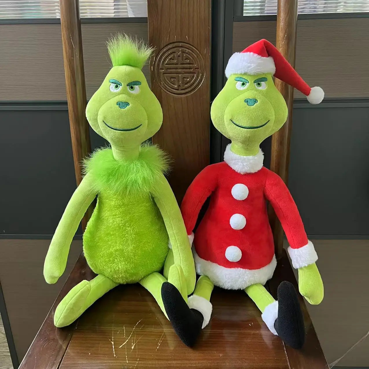 Green Shaggy Grinch Plush Doll