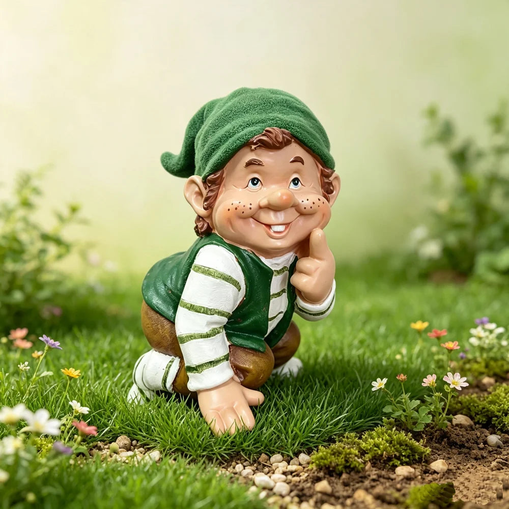 Whispering Garden Gnome Statue