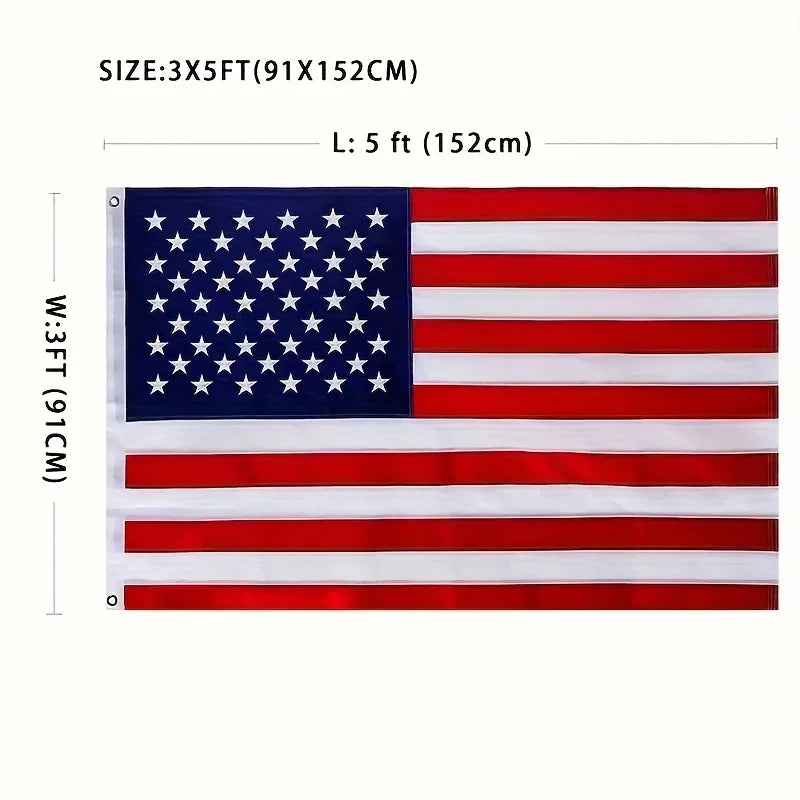 American Flag Sewn Stars and Stripes