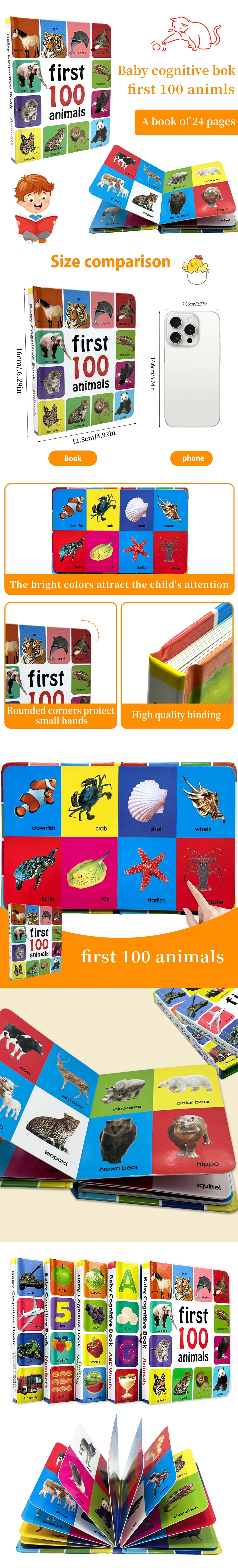 1-100 Animal Species Coloring & Learning Book