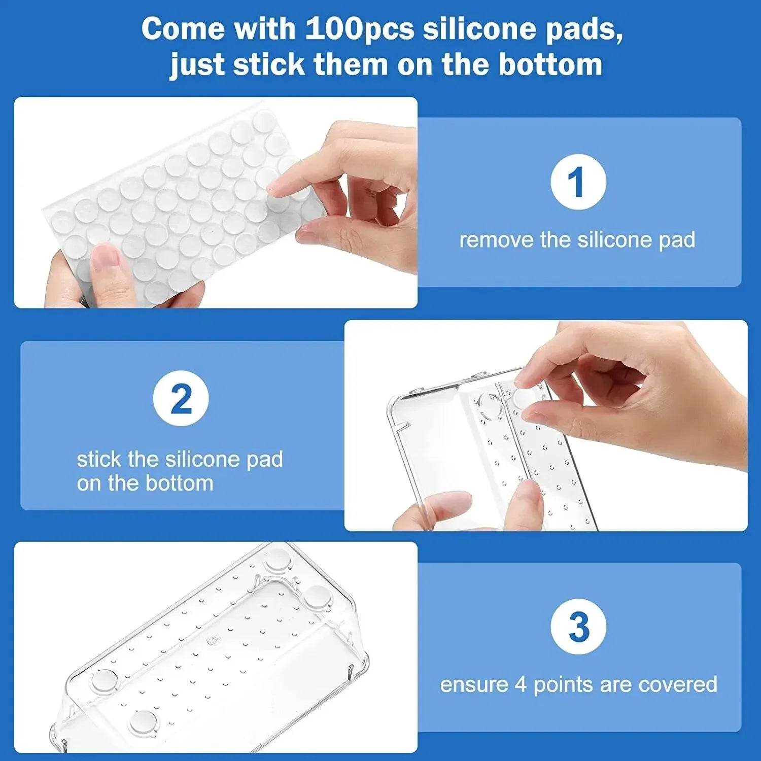 Clear Drawer Organizer Set