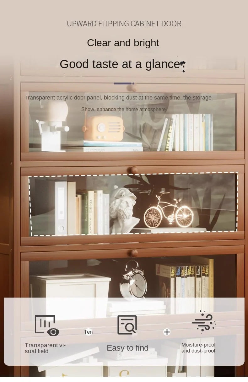 Floor-Standing Bookshelf with Doors
