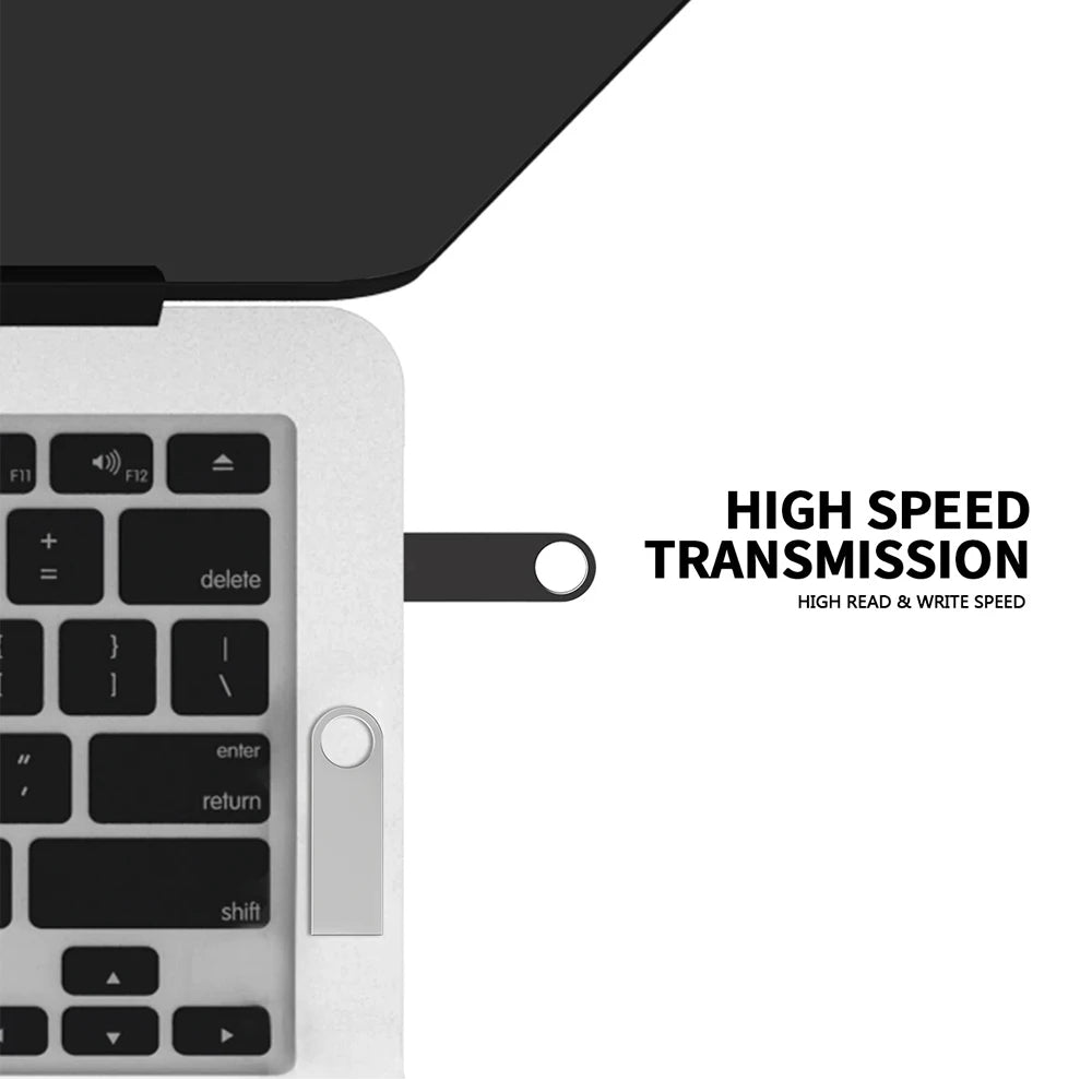 Metal USB Flash Drive – 128GB to 2TB High-Speed USB 3.0