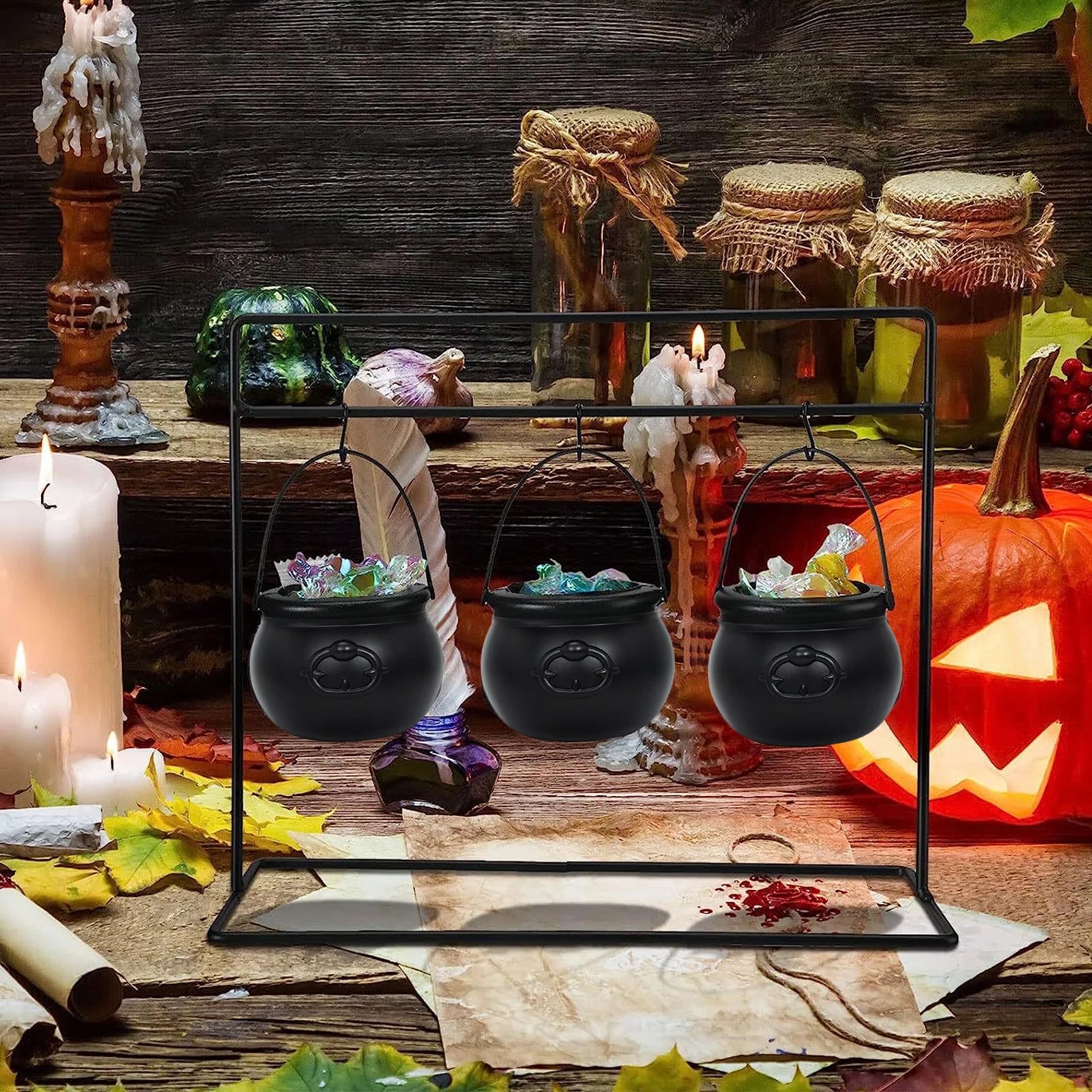 Halloween Candy Cauldron Bowl