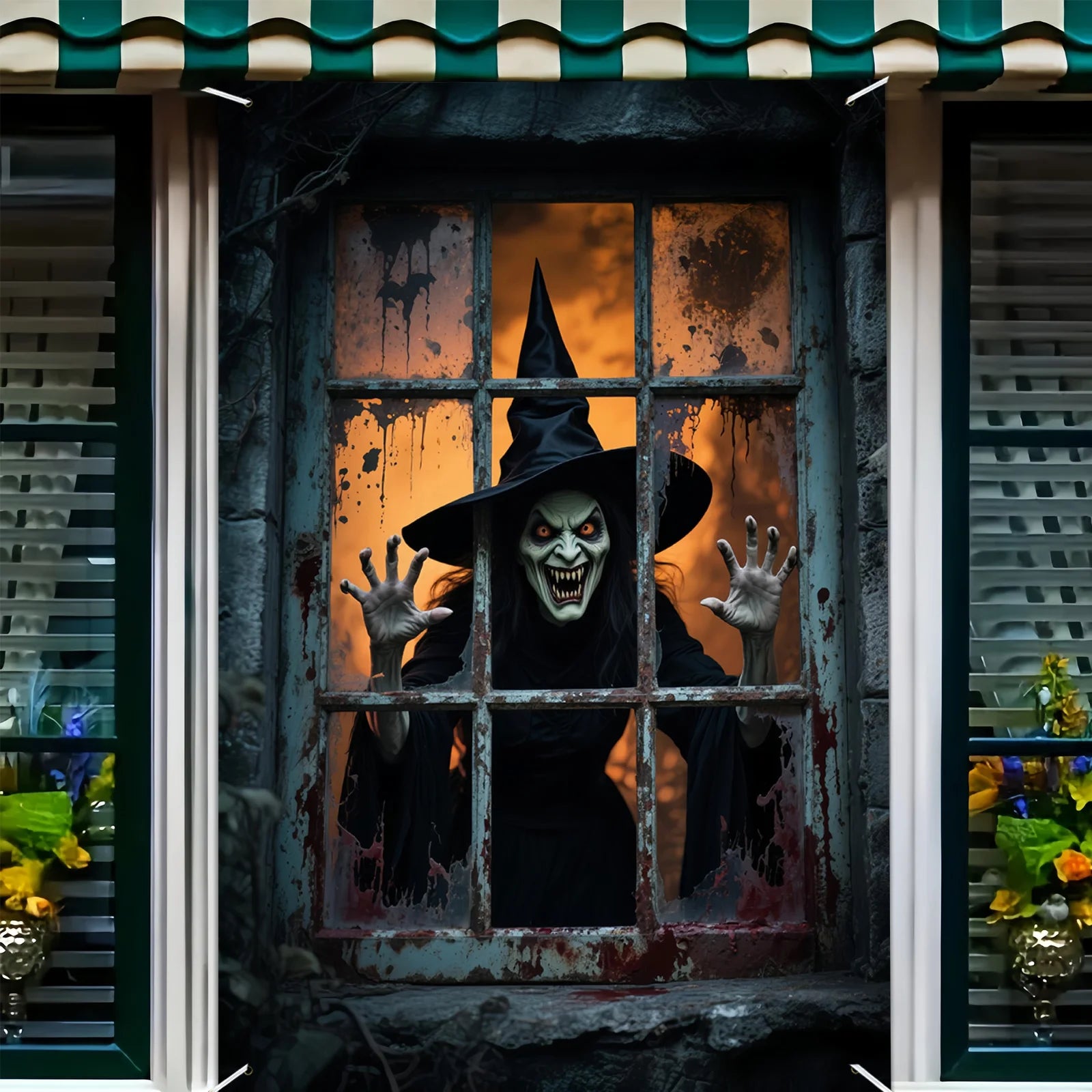 Halloween Witch Party Banner