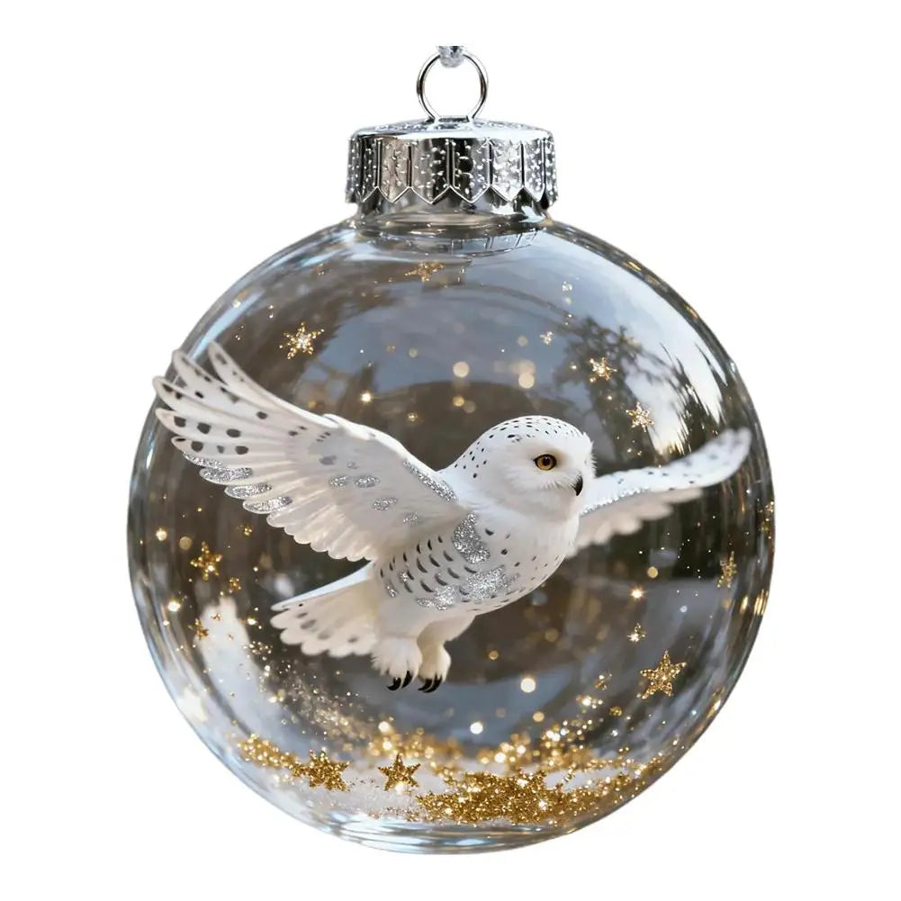 Christmas Clear Glass Ball Ornaments