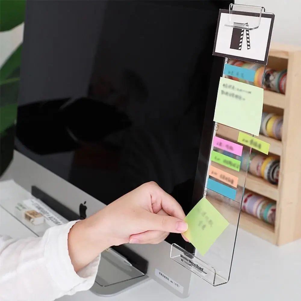 Transparent Monitor Memo Board