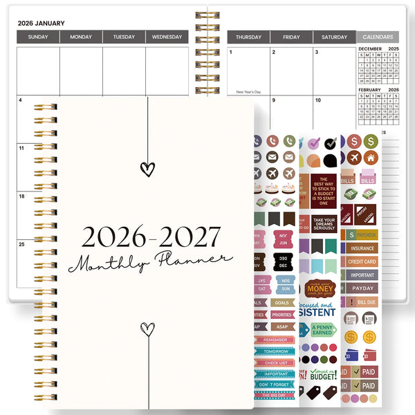 2026–2027 A5 Weekly & Monthly Planner