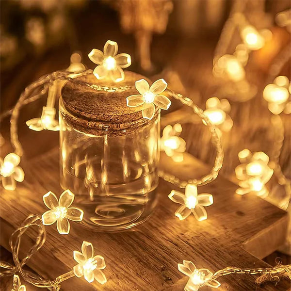 USB Flower LED String Lights